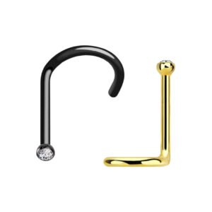 Anodized Surgical Steel Nose Screws