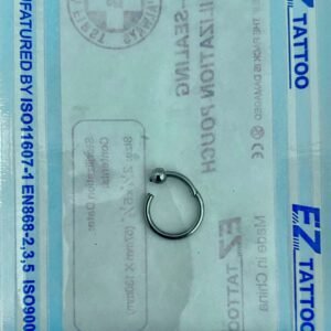 EO Gas Sterilized High polished titanium internally threaded labrets, Thickness 1.2mm, Ball size 3mm