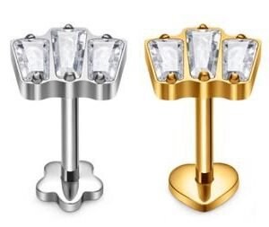 SKU:SG4282 Product Details: Type: Internally Threaded Labret Available Sizes: 1.2 × 8 mm